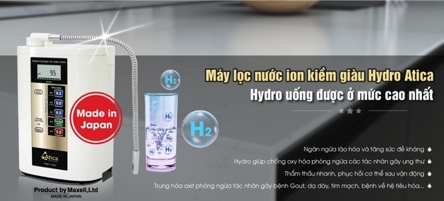 Thiết bị lọc nước ion kiềm giàu hydro Atica Gold sở hữu thiết kế sang trọng, kết hợp công nghệ điện phân độc quyền Thiết bị lọc nước ion kiềm giàu hydro Atica Gold sở hữu thiết kế sang trọng, kết hợp công nghệ điện phân độc quyền