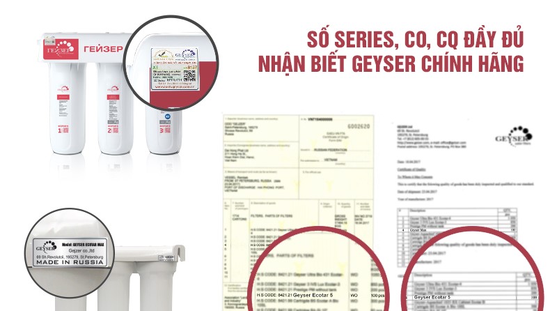 Các chứng nhận mà Nano GEYSER ECOTAR 5 đã đạt được Các chứng nhận mà Nano GEYSER ECOTAR 5 đã đạt được