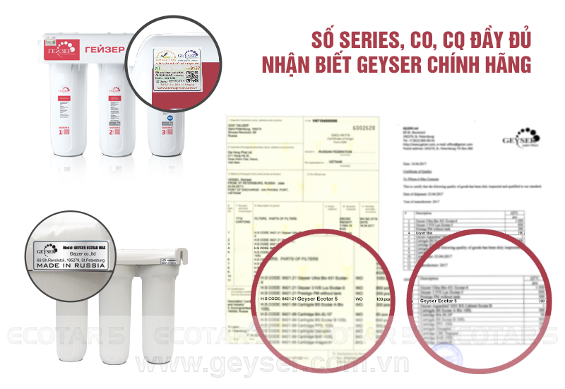 Máy lọc nước Nano Geyser Ecotar 5 Máy lọc nước Nano Geyser Ecotar 5