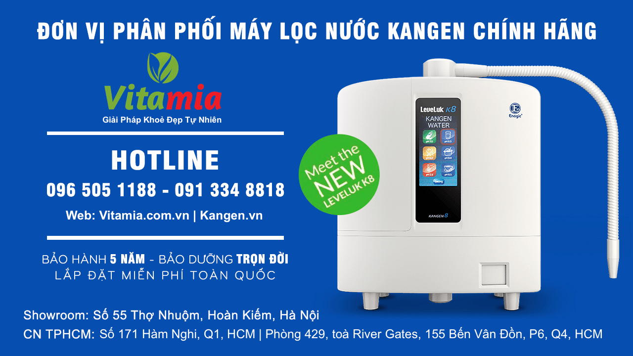 Vitamia là đơn vị tiên phong trong việc phân phối máy lọc nước điện giải tại Việt Nam
