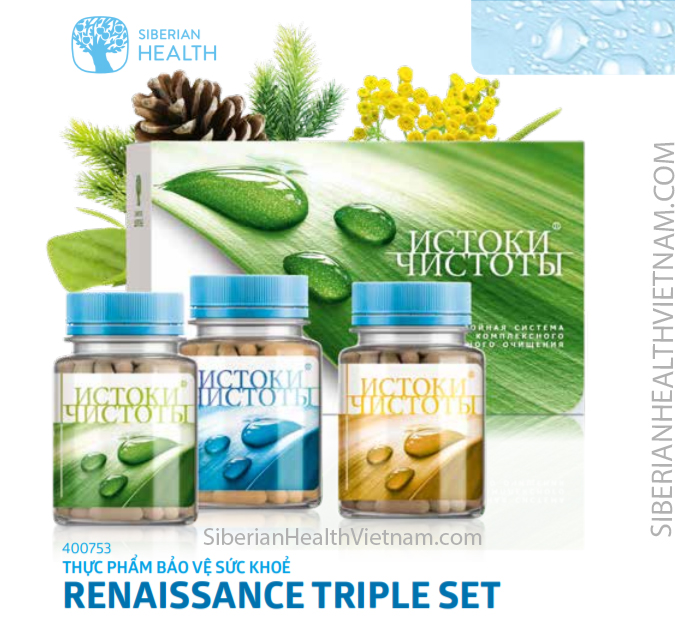 Renaissance Triple Set hỗ trợ phòng ngừa và điều trị bệnh xơ gan, viêm gan hiệu quả