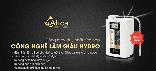 Thương hiệu Atica của Hitachi Maxwell Nước hydrogen, Nước hydrogen là gì? Máy lọc nước hydrogen có tốt không?, Nhà phân phối máy lọc nước ion kiềm số 1 Việt Nam | Vitamia