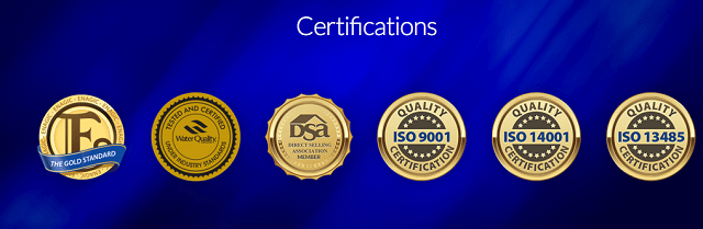 Máy lọc nước Kangen nhận được nhiều chứng nhận danh giá