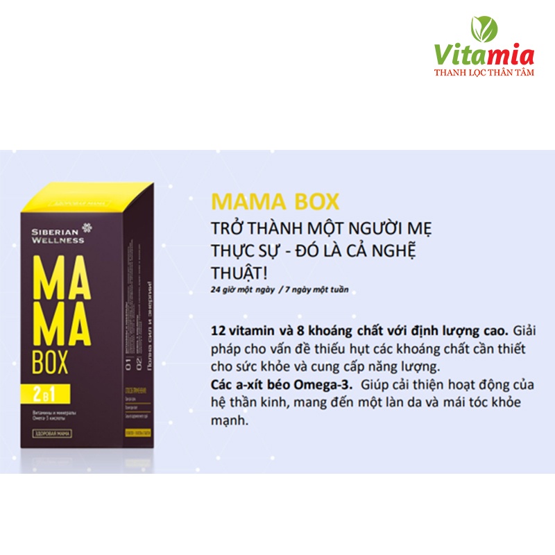 Mama Box – Vitamin và khoáng chất từ thiên nhiên dành cho bà bầu