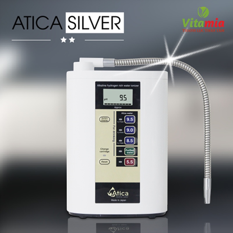 máy lọc nước ion kiềm Atica Silver