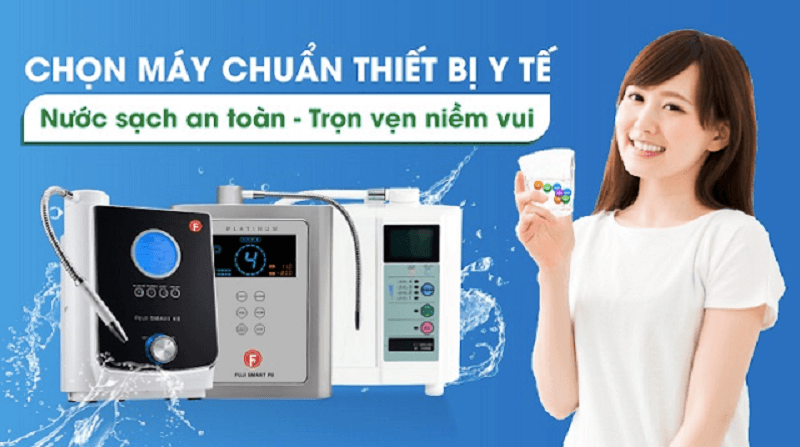 Nên lựa chọn những dòng máy lọc nước ion kiềm đạt chuẩn thiết bị y tế để sở hữu nguồn nước sạch, an toàn Nên lựa chọn những dòng máy lọc nước ion kiềm đạt chuẩn thiết bị y tế để sở hữu nguồn nước sạch, an toàn