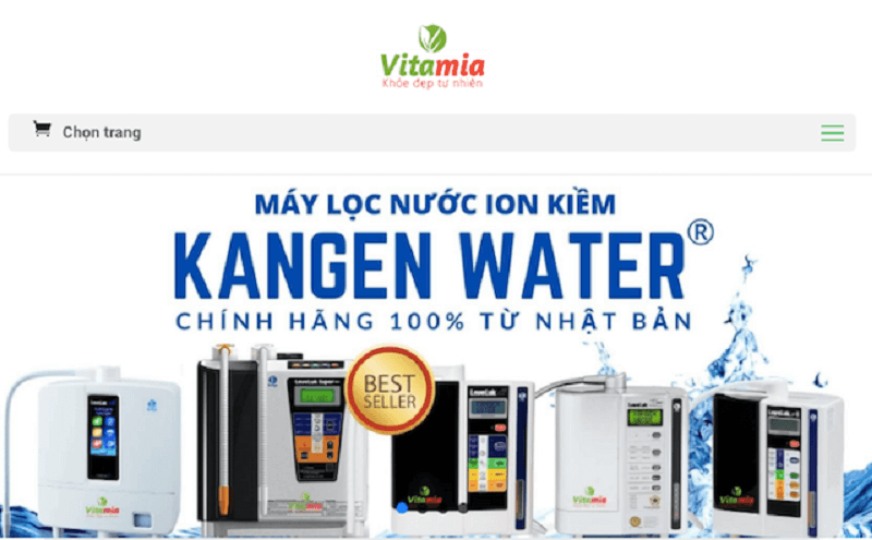 Vitamia - đơn vị cung cấp máy lọc nước cao cấp Kangen Water chính hãng 100% Vitamia - đơn vị cung cấp máy lọc nước cao cấp Kangen Water chính hãng 100%