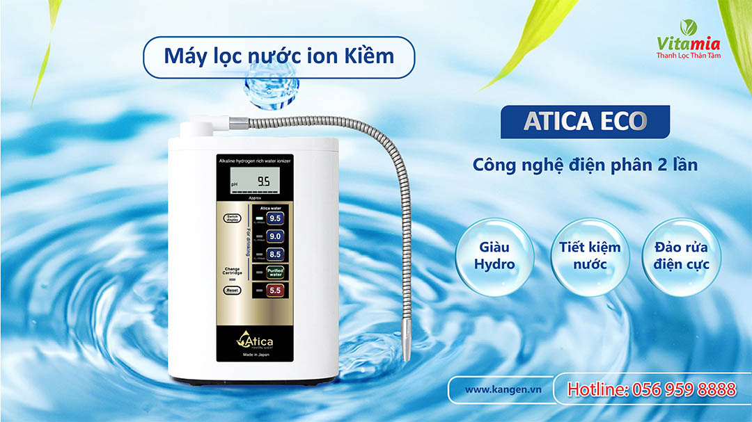Máy lọc nước Atica Eco của tập đoàn hàng đầu Nhật Bản - Hitachi Maxell