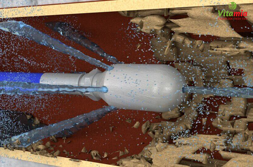 Công nghệ điện khí thủy động giúp loại bỏ các cặn bẩn tích tụ trên thành ống nước