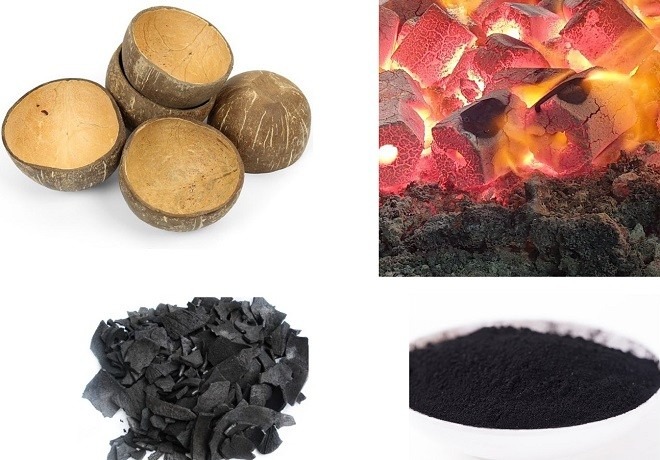 Đốt để nhận biết than hoạt tính