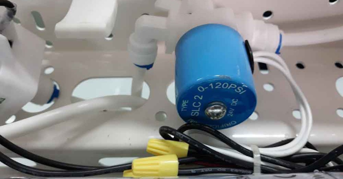 Máy lọc nước không ra nước do van thoát nước hoạt động sai